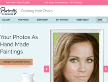 Tablet Screenshot of portraitsondemand.com